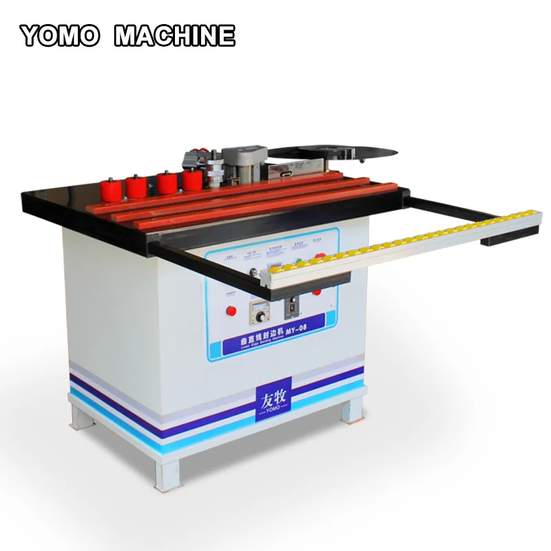 

MY08 woodworking Curve straight edge banding machine with Edge band automatic break edge bander