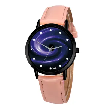 

Unisex Classy Creative Space System Watch Unique Solar Astronomy Planets Casual Quartz Leather Strap Analog Watches Relogio Fem
