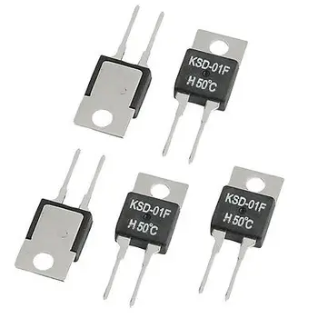 

1.5A 250VAC/ 24VDC 50C NO Temperature Control Switch Thermostat KSD-01F 5 Pcs