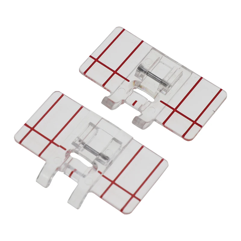 Простая Мини Прозрачная пластиковая прижимная лапка для параллельного стежка для многофункциональной бытовой швейной машины параллельный стежок швейный инструмент