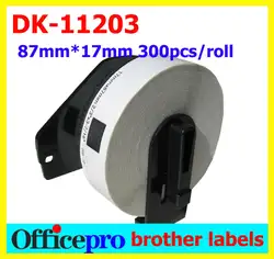 20 * Закатывает Brother DK-11203 Этикетка Совместимость Etiketten 17*87 мм для QL570 QL700 Тепловой Наклейка Этикеток