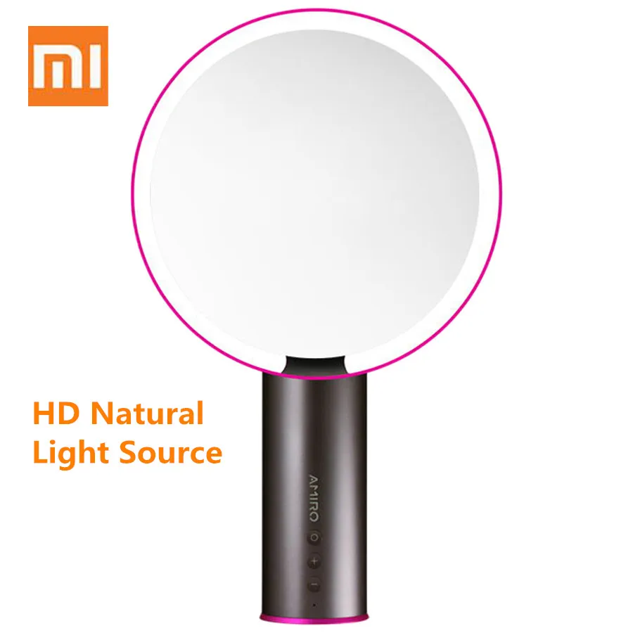 

Xiaomi AMIRO LED Smart Sensor Makeup Mirror 8 Inch HD HD Natural Light Source Brightness 2000mAh Cosmetic Makeup Led Mirror Lamp
