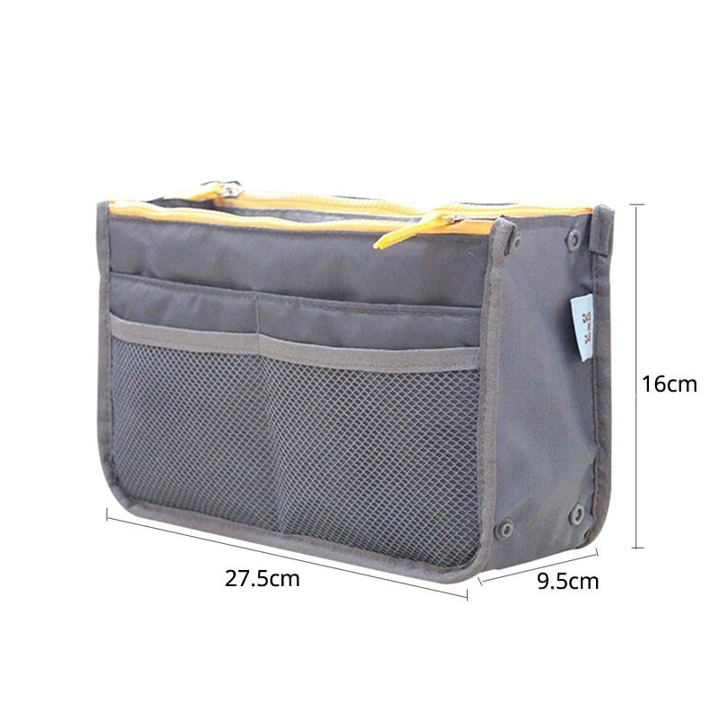 النساء منظم حقيبة مستحضرات التجميل حقيبة في حقيبة مزدوجة سستة حقيبة مستحضرات تجميل المحمولة سفر متعددة الوظائف جيوب حقيبة النساء منظم حقيبة مستحضرات التجميل حقيبة في حقيبة مزدوجة سستة حقيبة مستحضرات تجميل المحمولة سفر متعددة الوظائف جيوب حقيبة