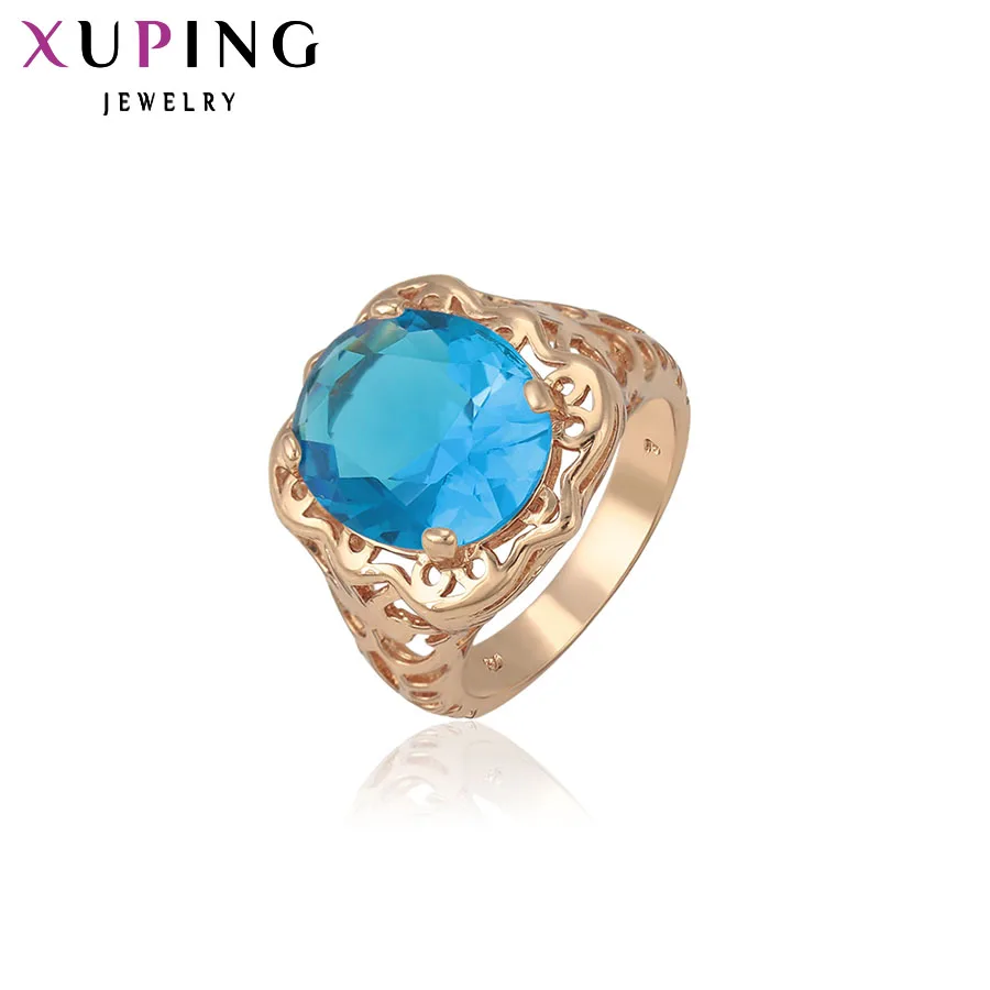 

Xuping Luxury Ring Beautiful Charming Design Gold Color Plated Rings for Women Colorful Christmas Jewelry S33.1- 12787