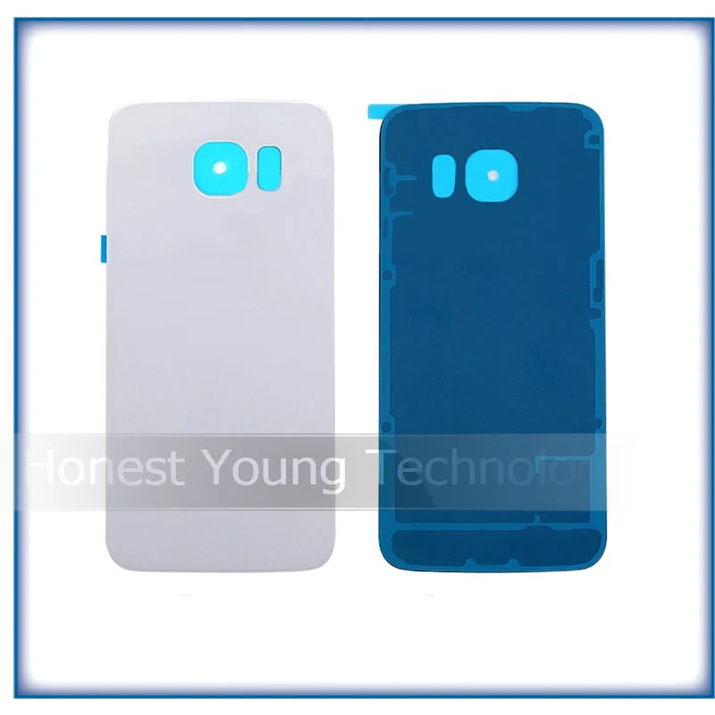 

2pcs Rear Panel Battery Back Glass Housing For Samsung Galaxy S6 edge G920 G920F G920P G925 G925F With Logo + Adhesive