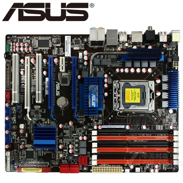 Оригинальная настольная материнская плата ASUS P6T SE DDR3 LGA 1366 24GB USB2.0 X58 настольная материнская плата