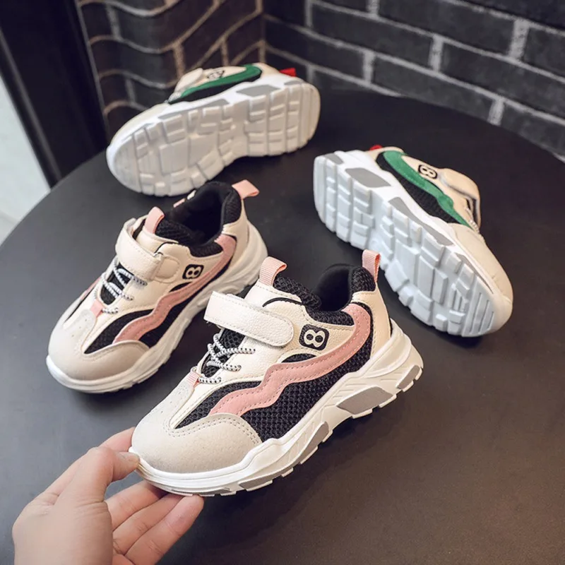Baby Girls Spring Boys Soft Breathable Non-slip Bottom Walking Casual Shoes Mesh Breathable Shoes