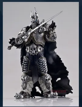 Famous Game Character WOW The Lich King Action Figure Fall of the Lich King Arthas Menethil 7 inch PVC Toy Figure Free shipping