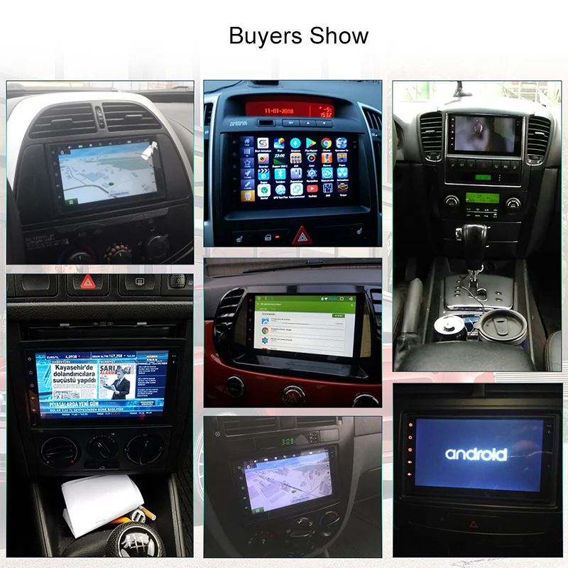 Junsun Universal 2 din Android 6.0 Car DVD player GPS+Wifi+Bluetooth+Radio+Quad Core 7 inch 1024*600 screen car stereo radio