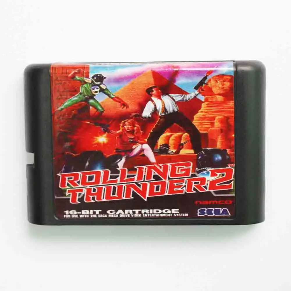 Sega MD игровая карта-Rolling Thunder 2 для 16 бит игровой картридж Megadrive Genesis system |