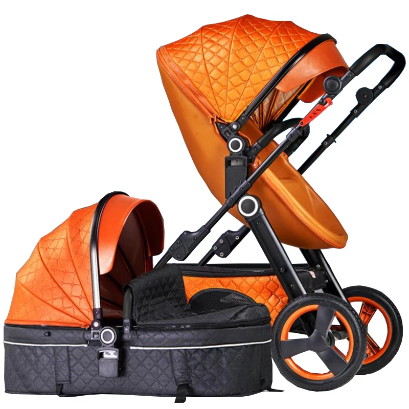 

Baby carriage Can sit and fold, fold high landscape Two-way implementation Shock absorber baby stroller Russia free shipping