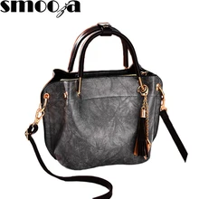 SMOOZA/Высококачественная женская сумка-тоут из искусственной кожи, модные роскошные женские сумки, сумки с верхней ручкой, женская сумка через плечо, bolsa feminina