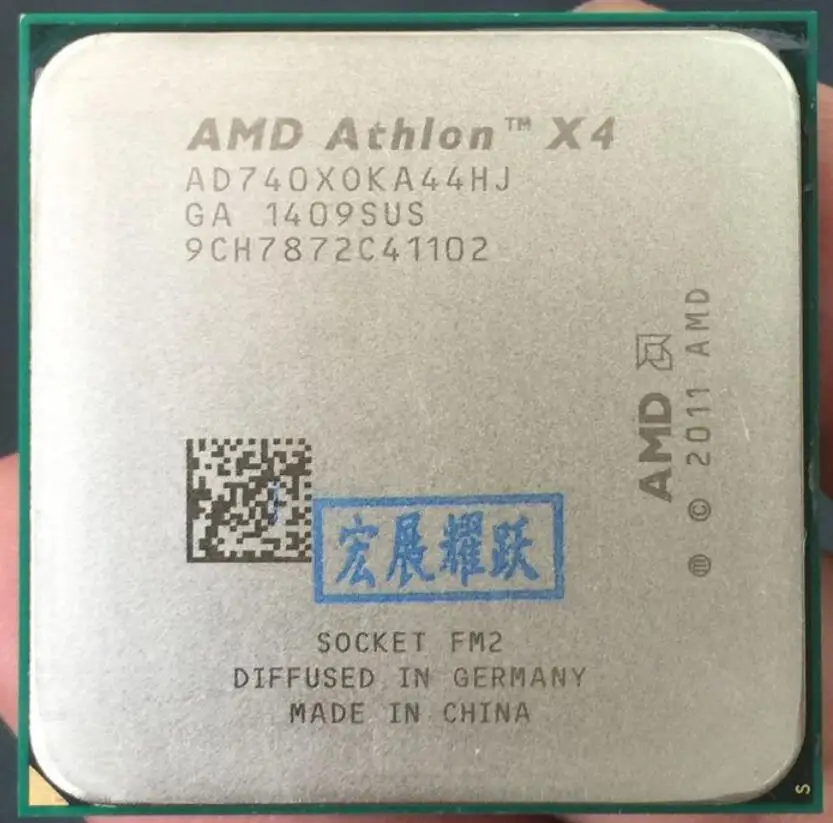 ПК компьютер AMD Athlon X4 740X740 FM2 четырехъядерный процессор cpu работающий правильно настольный процессор