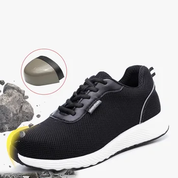 

Safety Shoes Men's Steel Toe Lightweight Anti-smashing Unisex Work Sneakers breathable wear-resisting Both men and women