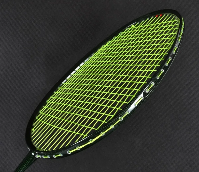 2017 nueva llegada wowen 3u alta libras Bádminton raqueta 100% entrenamiento de carbono Bádminton raqueta entrenamiento raqueta