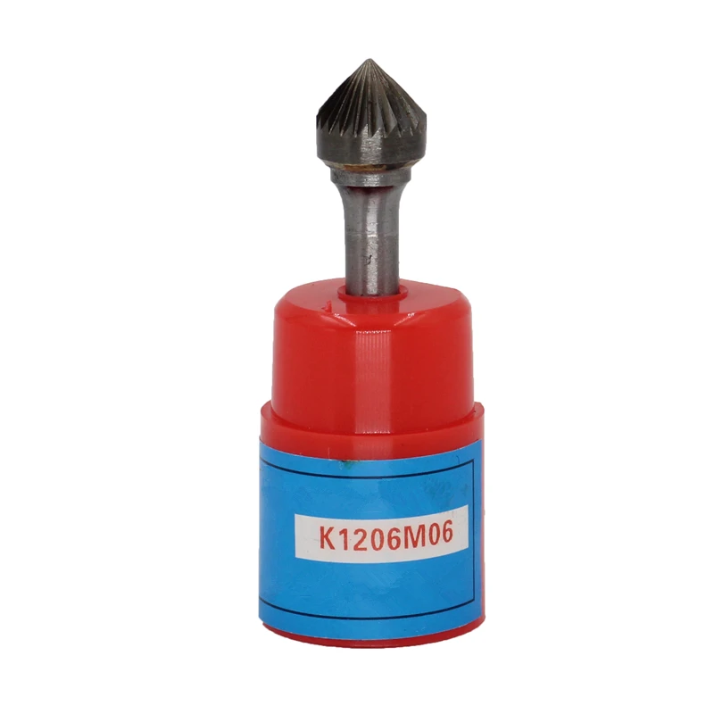 Head 12mm,90 angle conical,carbide rotary burrs, rotary burrs, deburring with rasp, carbide burrs, carbide grinding. K1206M06 Head 12mm,90 angle conical,carbide rotary burrs, rotary burrs, deburring with rasp, carbide burrs, carbide grinding. K1206M06