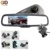 Completo 1920*1080 P 170 Grados Cámara Del Coche DVR Grabador de Vídeo Cuadro Negro Con HD 5 Pulgadas Retrovisor Soporte espejo Monitor de Aparcamiento