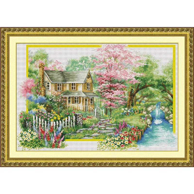 

85*58cm DIY Spring flower cross stitch 11CT cross stitch set 1pcs