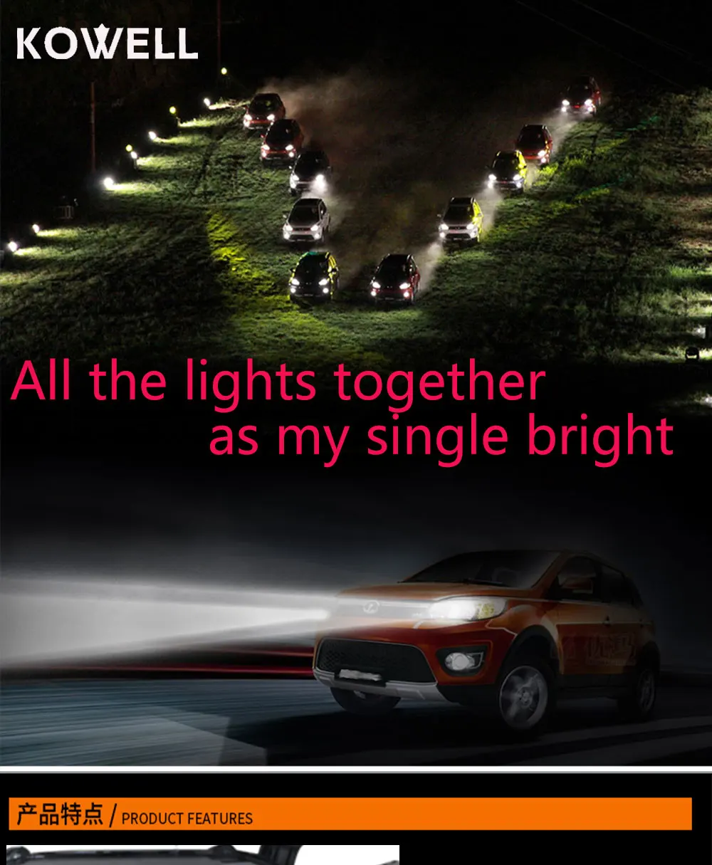 KOWELL автомобильный Стайлинг для Toyota Camry головной светильник s 2012 2013 для Camry светодиодный светильник bi xenon объектив h7 xenon