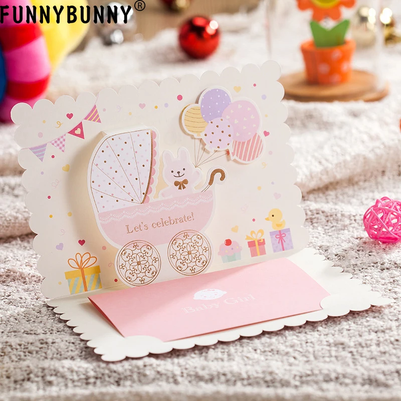  FUNNYBUNNY Personalised Baby Wedding Invitation Day Evening Invite Card Envelope - 32899654581