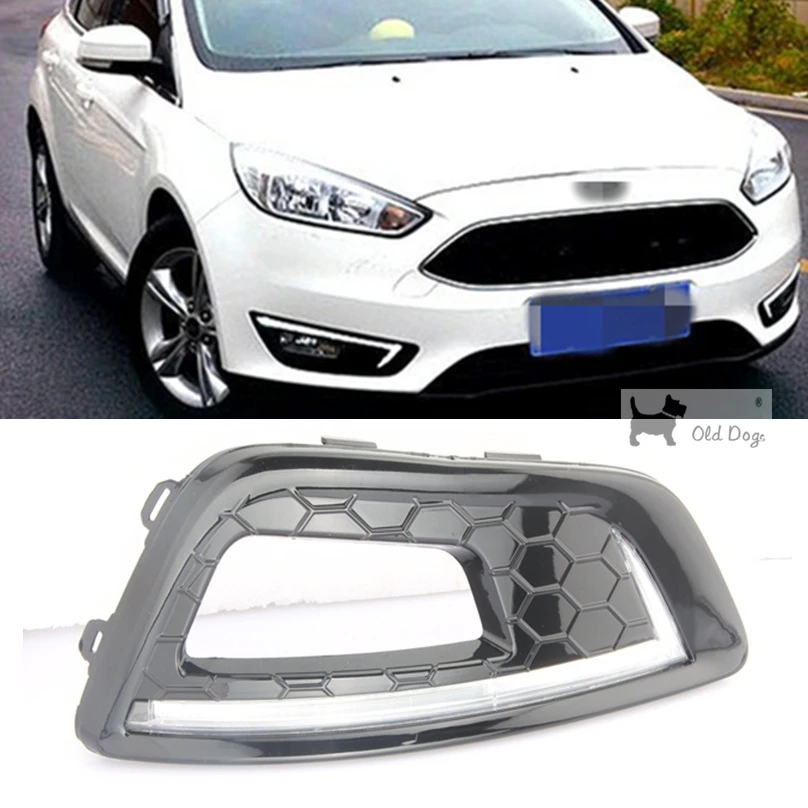 2pcs car styling for Ford Focus 4 2015 2016 LED DRL Daytime Running