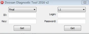 

Doosan Diagnostic Tool Keygen for 2016 v2 Programing Level 1, Level 2. Final, SCR, G2Scan Industry, Global