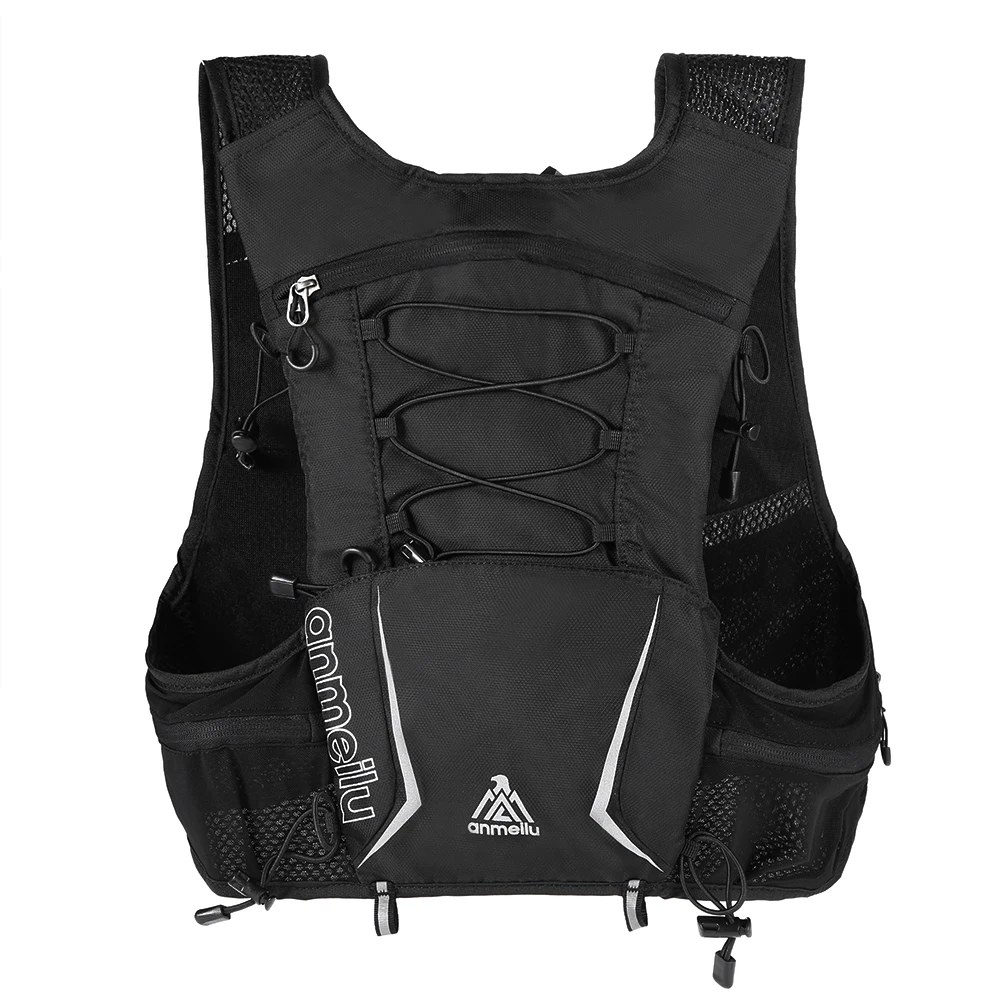 Anmeilu 5LMulti Pocket Outdoor Reflective Running Vest Backpack