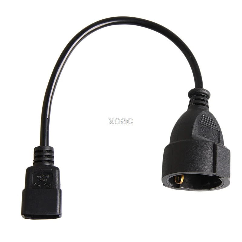 

UPS/PDU Power Lead IEC 320 C14 Male To CEE7 European Female Adapter Cable 35CM M05 dropship