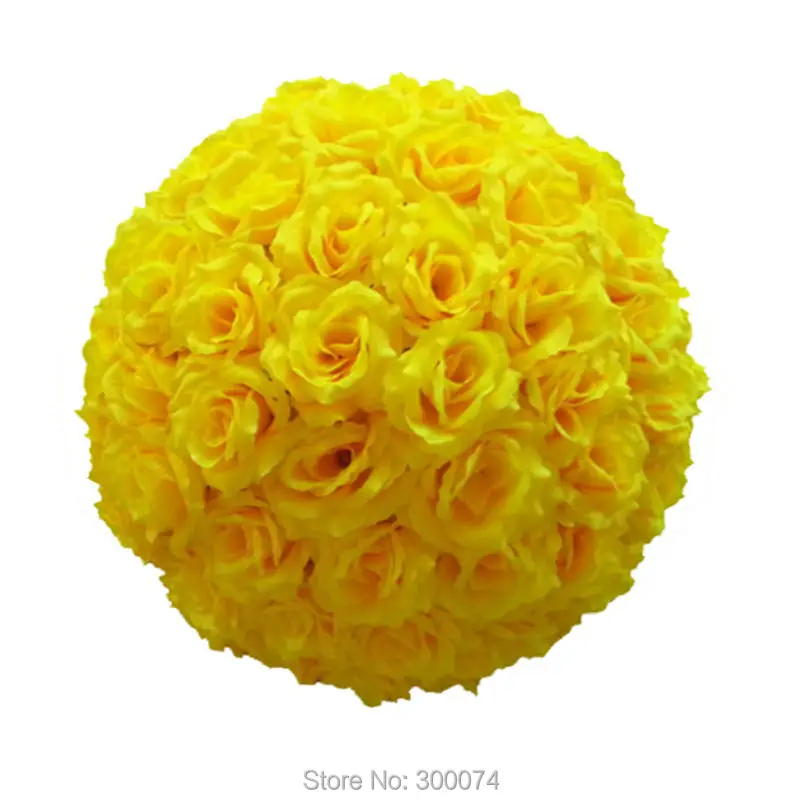 B011 Yellow flower ball for wedding decor