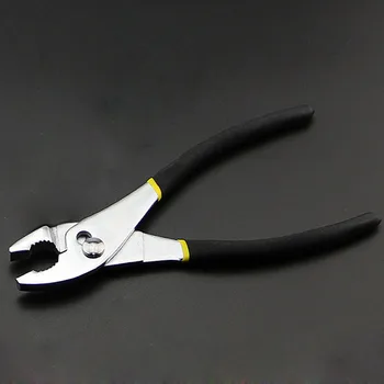 

YOFE 8"200mm Flat Nose Pliers with Dip Plastic Handle Multi-functional Slip Joint Pliers High Quality Carbon Steel Crimping Tool