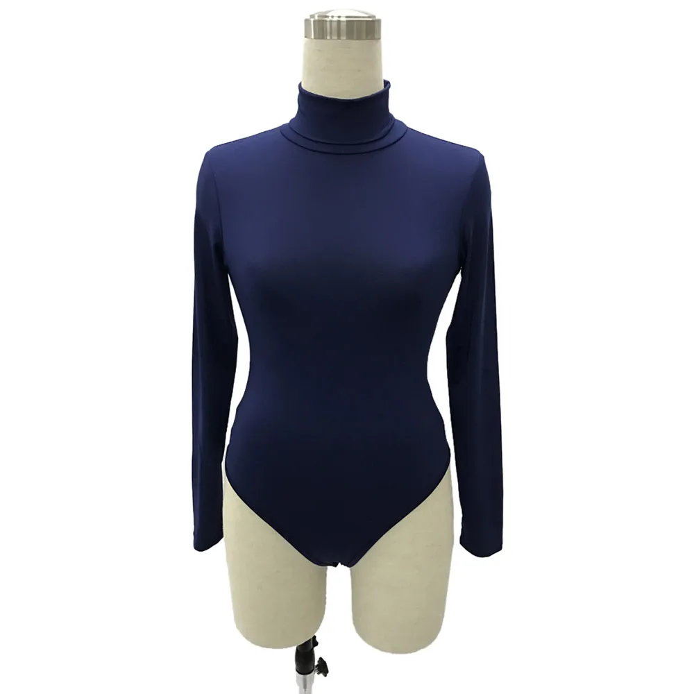 Turtle Neck Bodycon Bodysuit for Women 26 19273-2