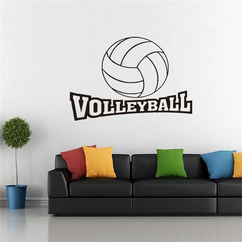 

VOLLEYBALL English carved wall stickers Mobile Creative Wall Affixed With Decorative Wall Window Decoration wall decals F15