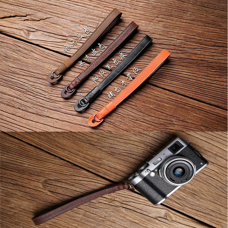 Ремешок ручной работы AYdgcam из натуральной кожи для камеры Canon Nikon Sony FUJI Fujifilm Leica Pentax|belt for canon|wrist camera strapleather wrist |