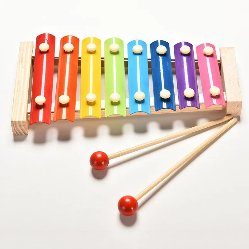 Детские игрушки забавные игрушки для 8 игрушек деревянная мудрость музыкальный тон развитие ребенка