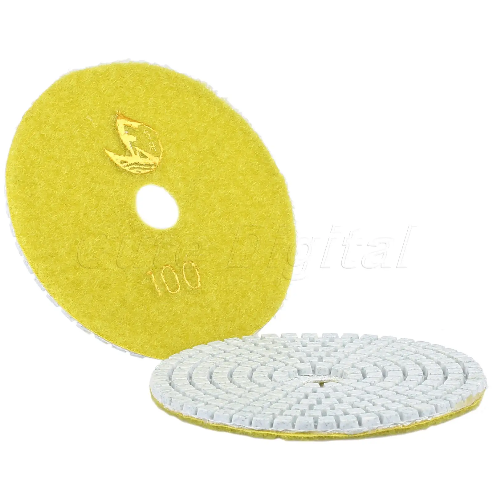 1PC 100mm 4 inch Wet/Dry Granite Concrete Marble Diamond Polishing Pads Disc Sander Pad Grits #100 polishing dremel accessories