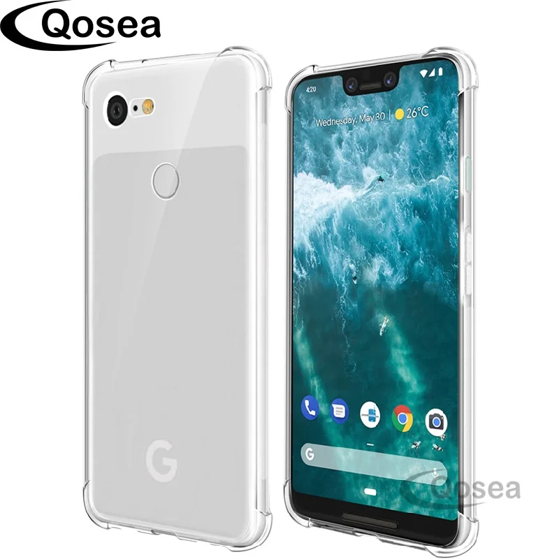 Qosea для Google Pixel 3 XL чехол прозрачный тонкий мягкий силиконовый Ультра прозрачная
