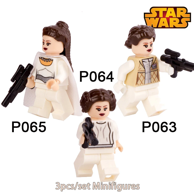 

3pcs/lot Star Wars diy figures Princess LEIA Building Blocks Starwars Set Model Clone Trooper ARF Shadow Bricks Toys Xmas Gift