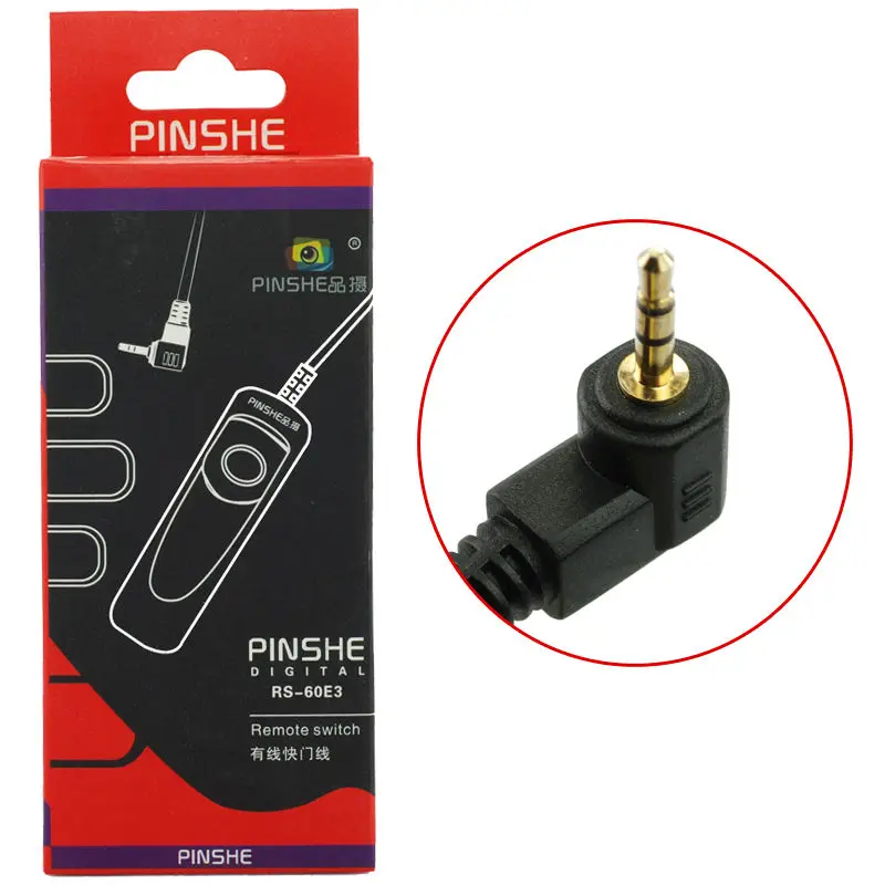PinShe RS 60 E3 Cable Shutter Release Timer Remote control For Canon