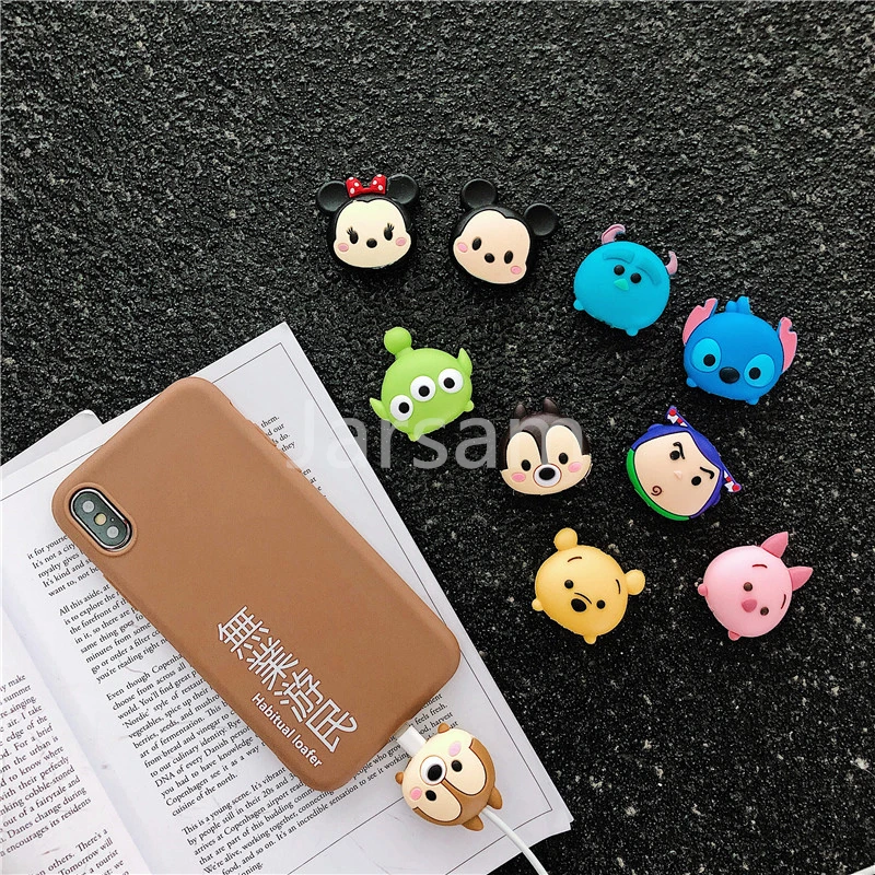Мультяшный защитный кабель для передачи данных чехол iPhone зарядный | Электроника