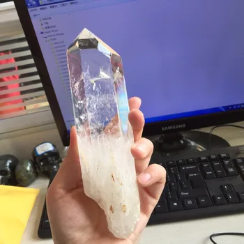 

7 INCH Natural Clear Rock Healing Quartz Crystal Polished Single Point Reik Wand for Wedding Decoraion gift