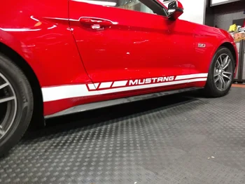 

For 1Set/2pcs Ford Mustang 2015, 2016, 2017 & 2018 Rocker Panel Decals - Choice of Styles Car styling