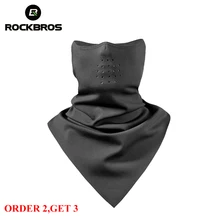 ROCKBROS велосипедная маска теплая флисовая полумаска для лица дышащие ветрозащитные наушники для бега защита шеи Спортивная маска