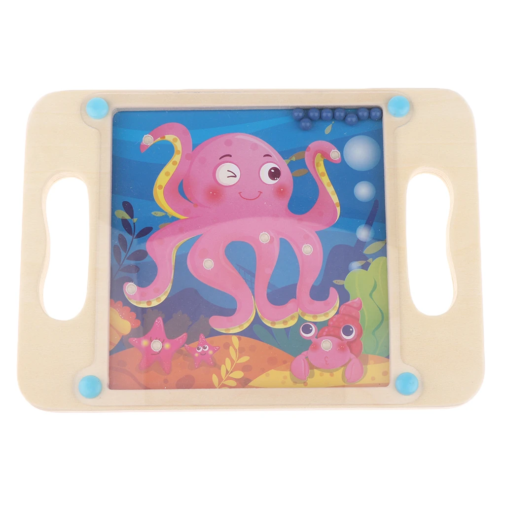 Funny Hand-held Ball Balance Maze Puzzle Labyrinth Wooden Handcraft Toys Kids Wooden Puzzle Toys Labyrinth Board Toy