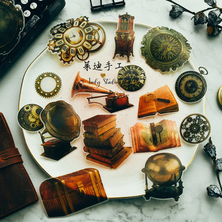 

45pcs Vintage Punk Magic Series Mysterious Magic Antiquities Gothic Magic Book Decorative Sticker DIY Scrapbooking Label Diary