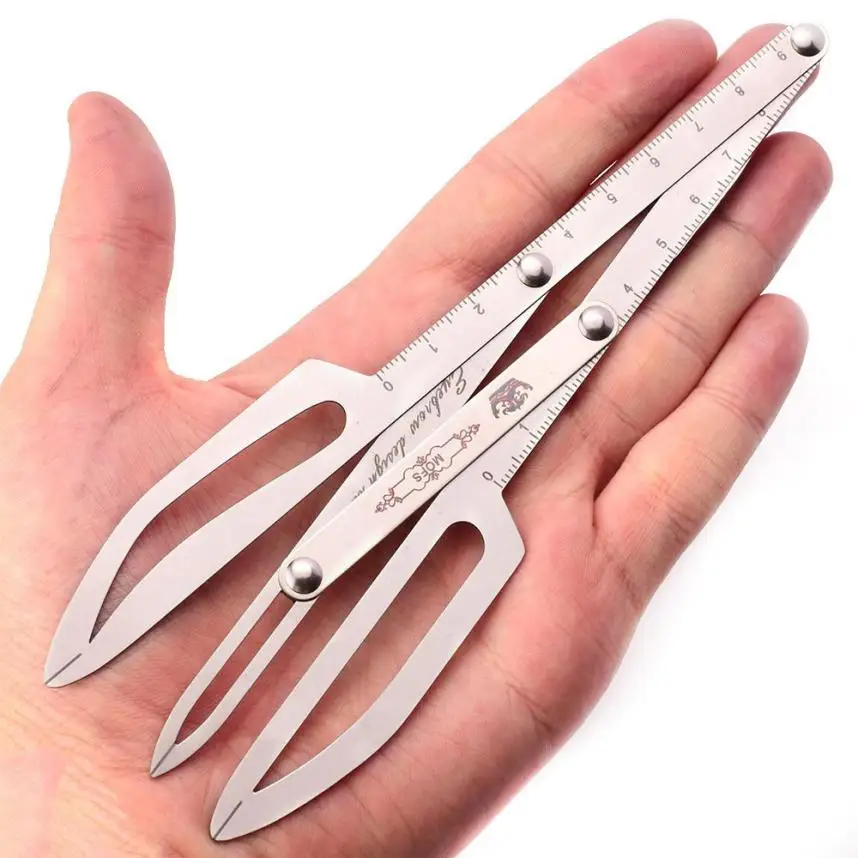 stainless steel eyebrow ruler diy eyebrow stencil make up