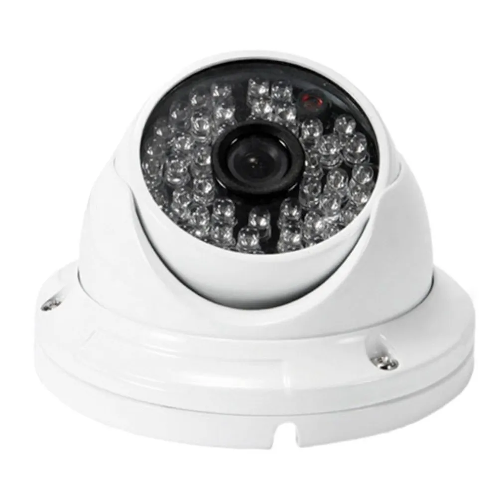 

High S/N Ratio for Clear Sound Recording 1/3 CMOS 1000TVL HD Outdoor Waterproof Security Camera 48LED IR Night Vision