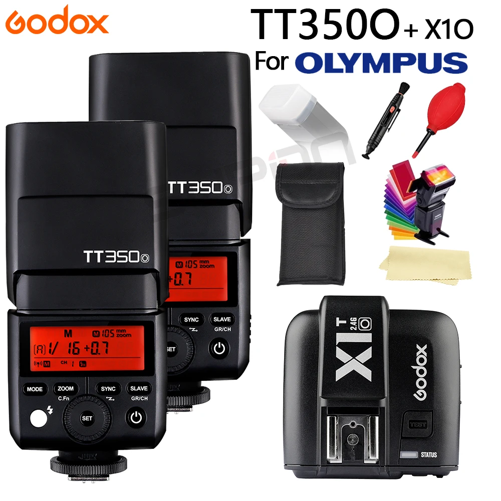 Godox Mini TT350O Speedlite ttl HSS1/8000 S GN36 камера флэш карманные фонари TT350-O+ X1T-O+ подарочный комплект для Olympus