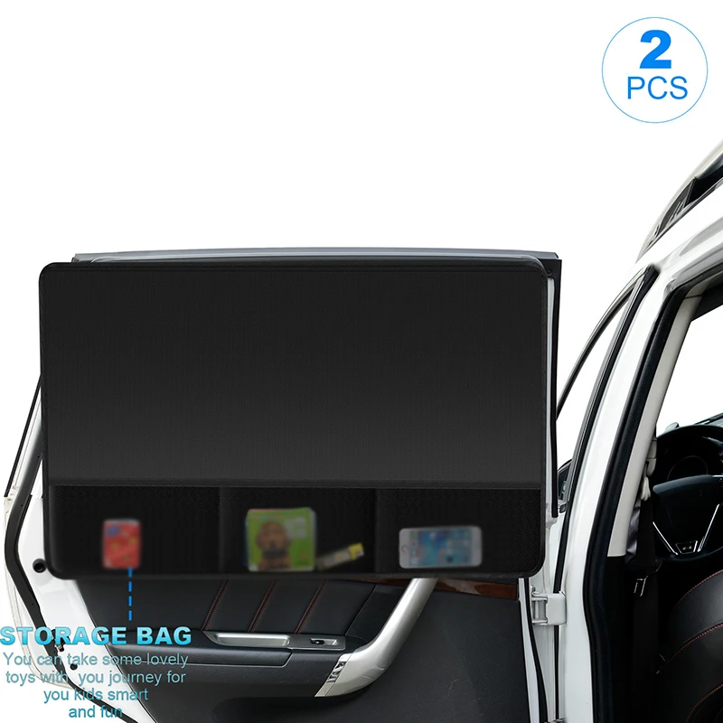 

Sunproof Sunshade Curtains Replacement Window 2pcs 50x80cm 210D Oxford Cloth+Sliver Coating Sunblind Car Practical