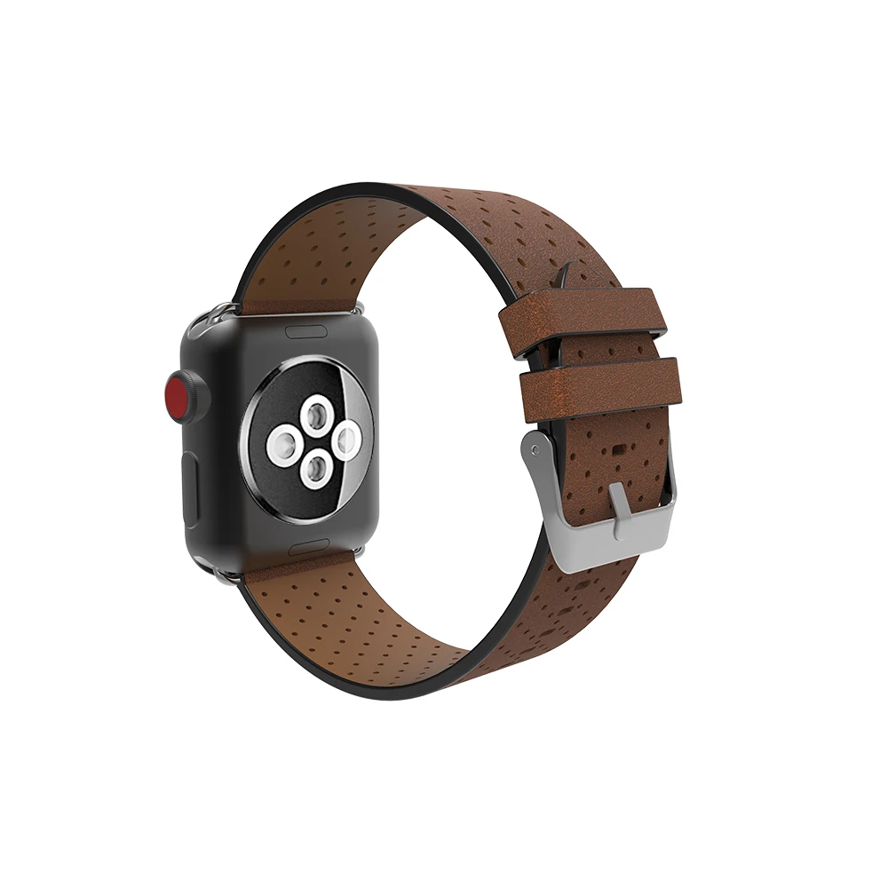 Ремешок для часов Apple Wacth 4 Band вентилируемый кожаный сменный Браслет Watch Series 1 2