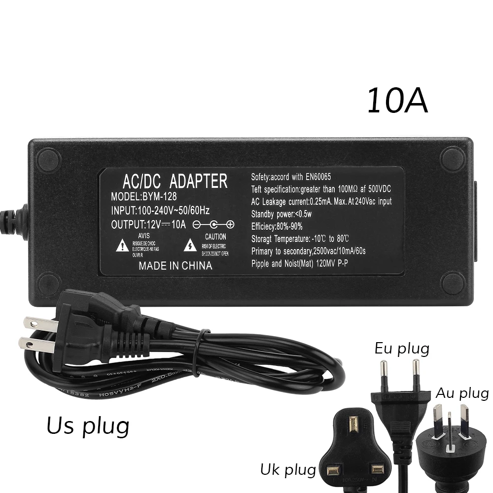 AC 240V to DC 12V LED Driver Power Supply Adapter 120W 10A For LED UK Stock 
